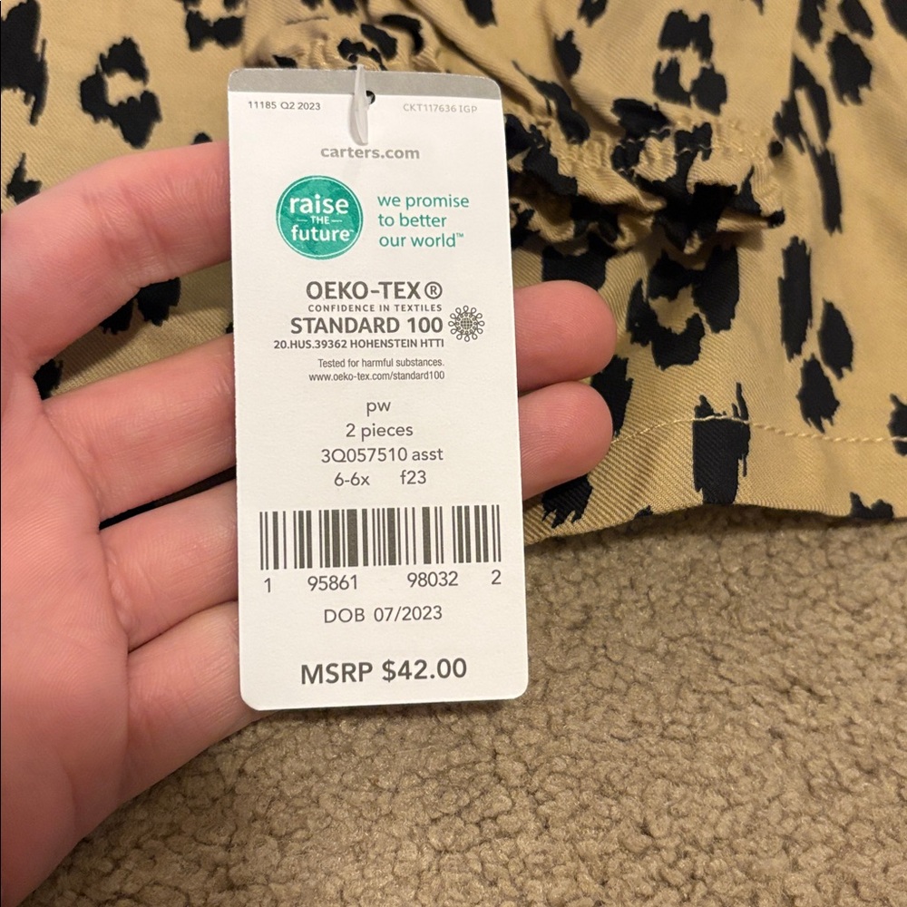 Carter's leopard Print top - Picture 5 of 7
